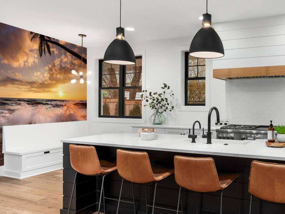 Romantyczny zachód słońca