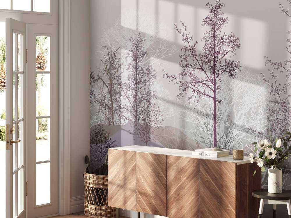 Krajobraz z drzewami