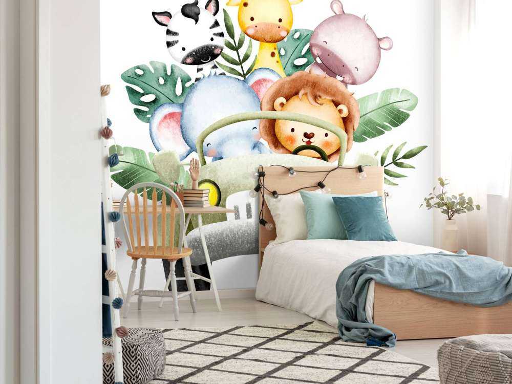 Zwierzęta safari w jeepie