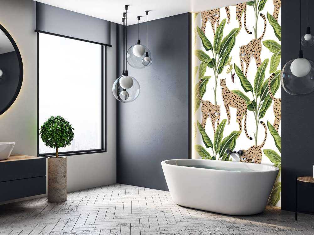 Gepard między drzewami