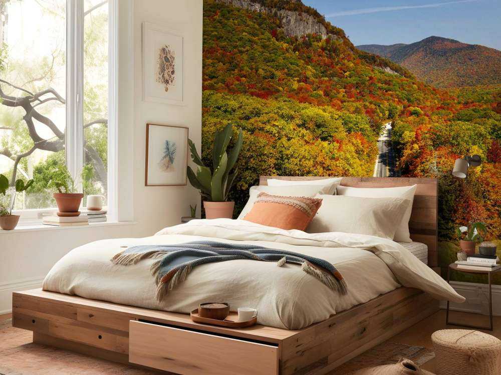 Droga przez jesienny krajobraz