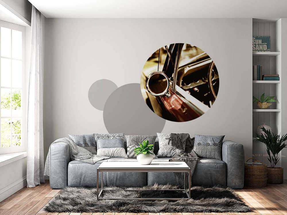 Czerwony, klasyczny samochód