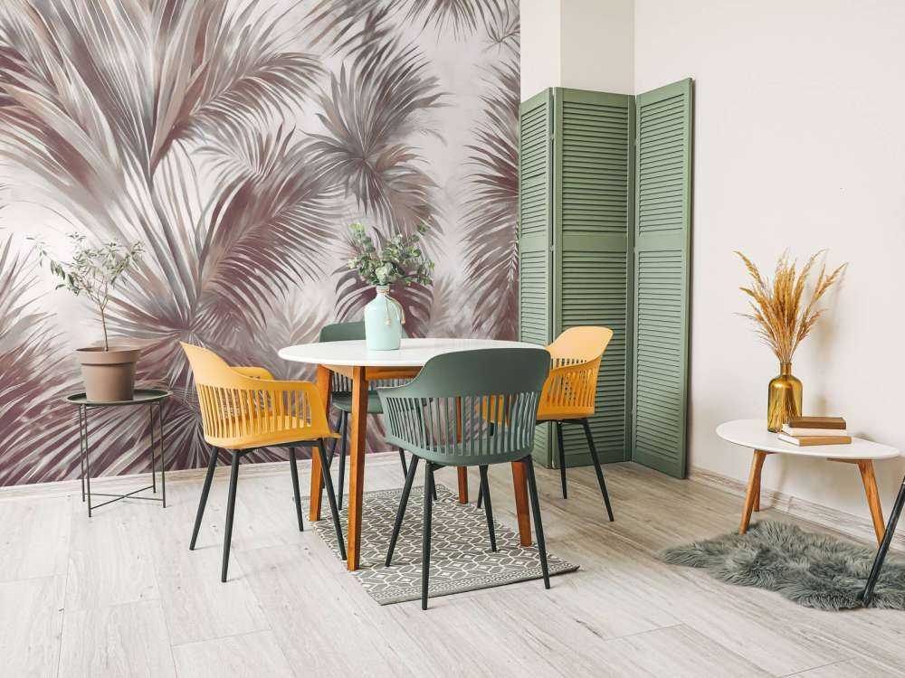 Palm Extravaganza Brązowy