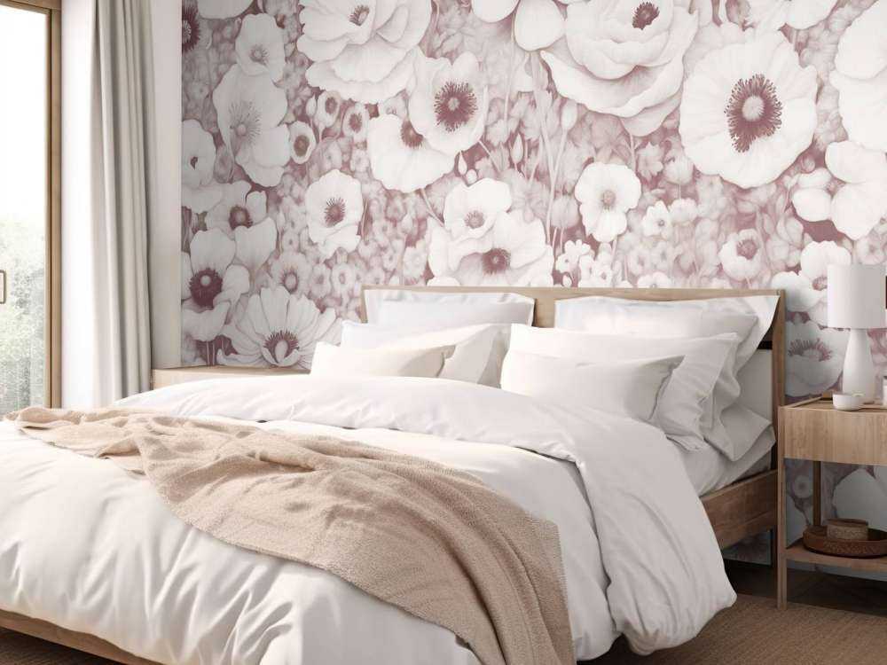 Poppy Tale Monochrome Bordeaux