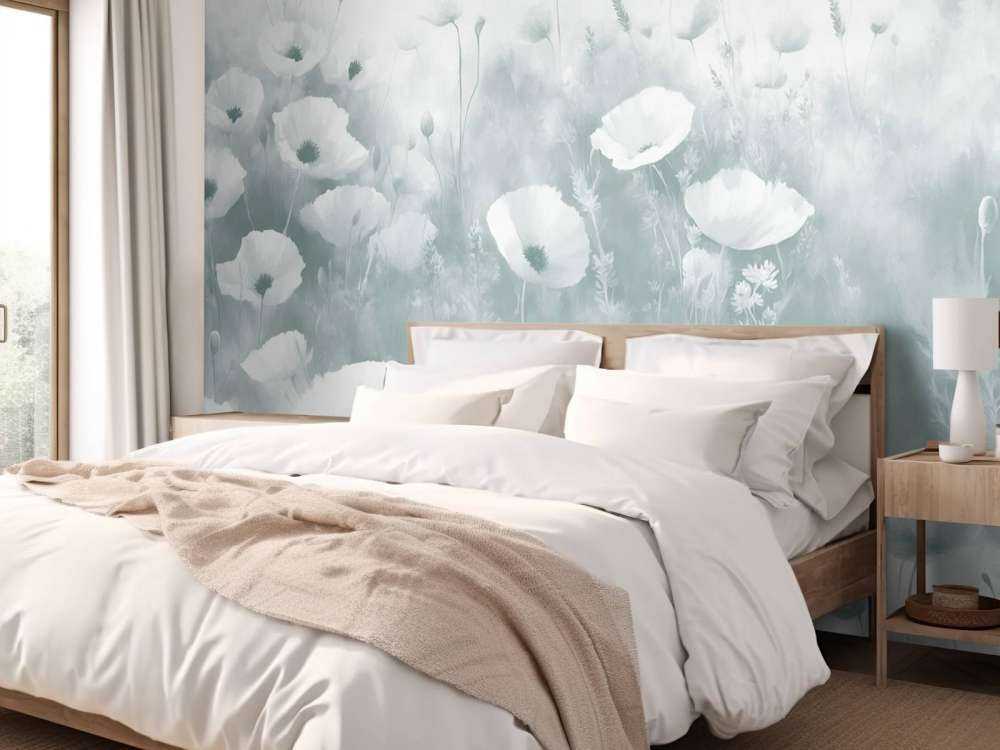 Taniec dzikich kwiatów - ciemna zieleń