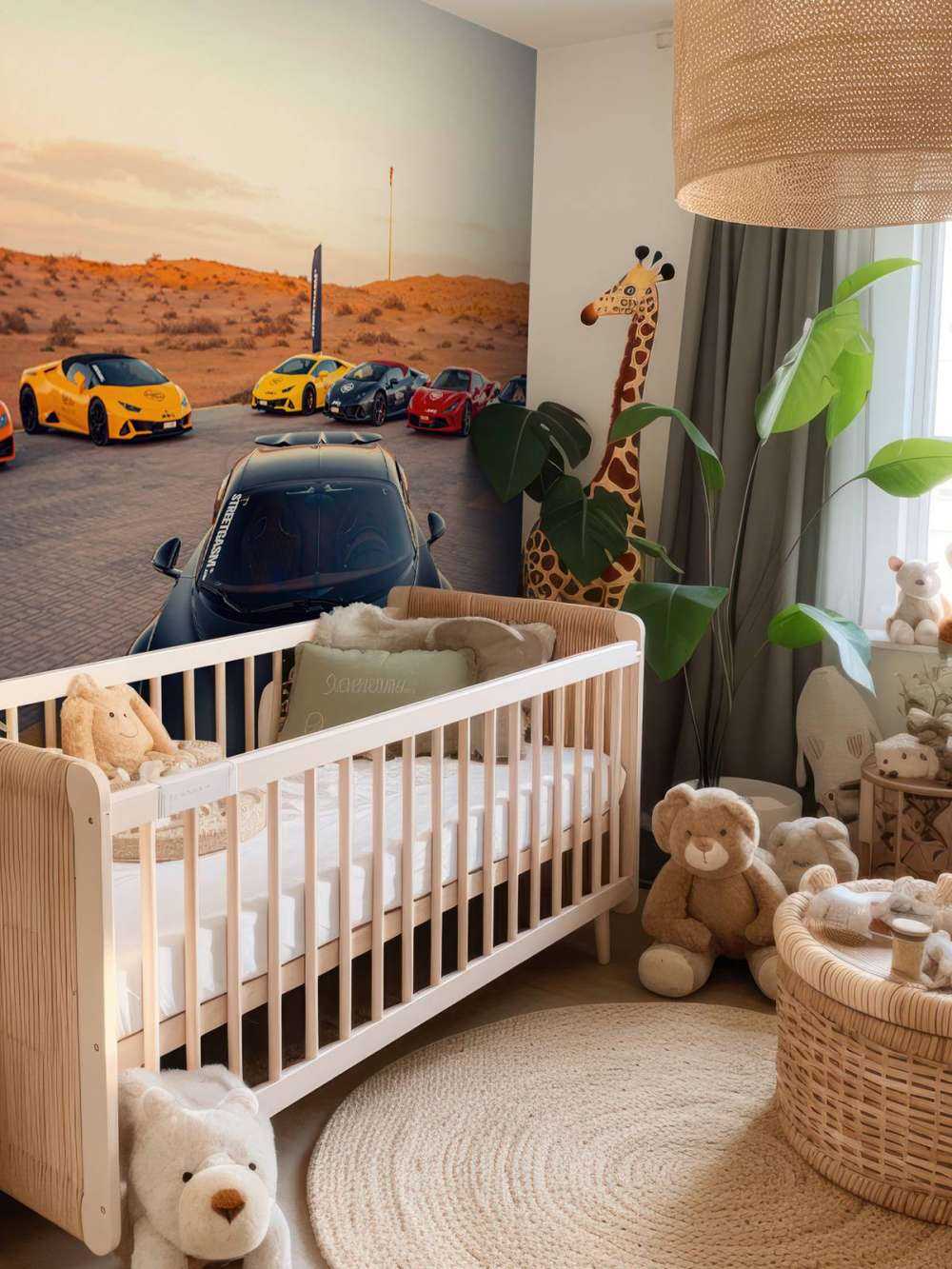 Hypercars przy zachodzie słońca