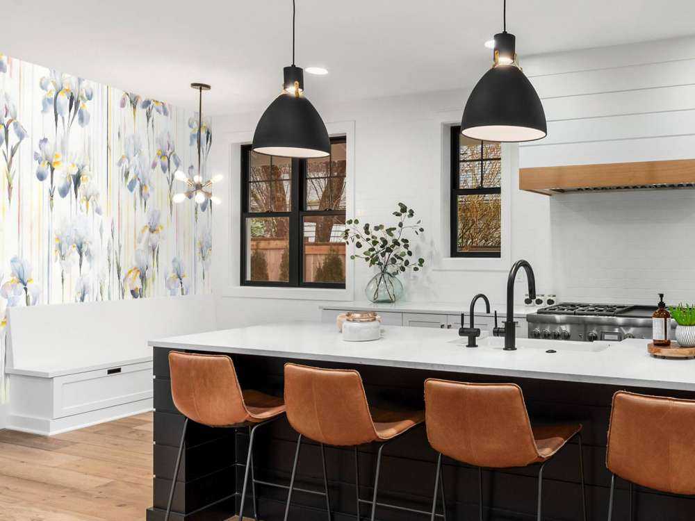 Irysy i paski bezszwowe niebieskie