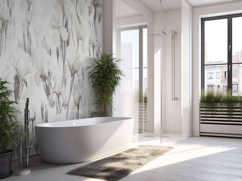 Irysy Tańczą Bezszwowo Stonowany Beż