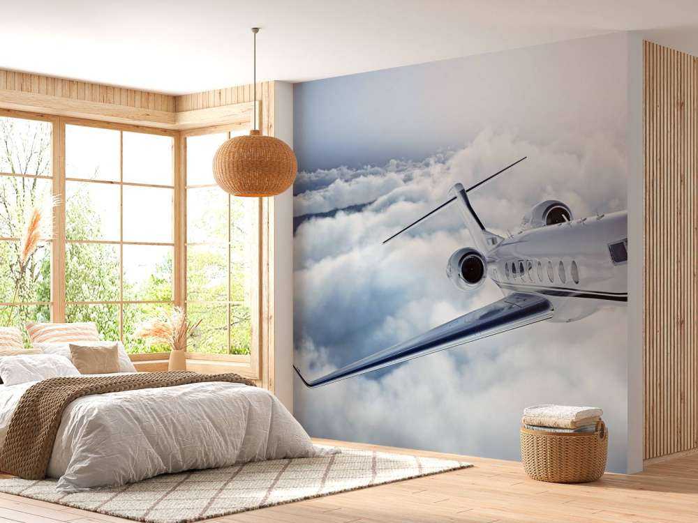 Prywatny samolot w powietrzu