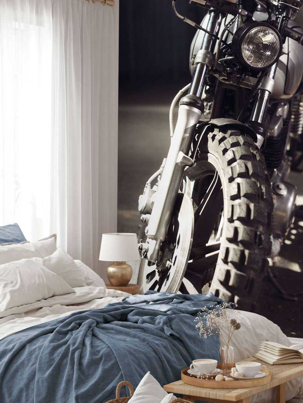 Motocykl z widokiem z przodu