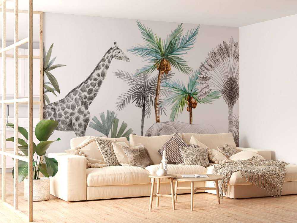 Szkic dzikich zwierząt