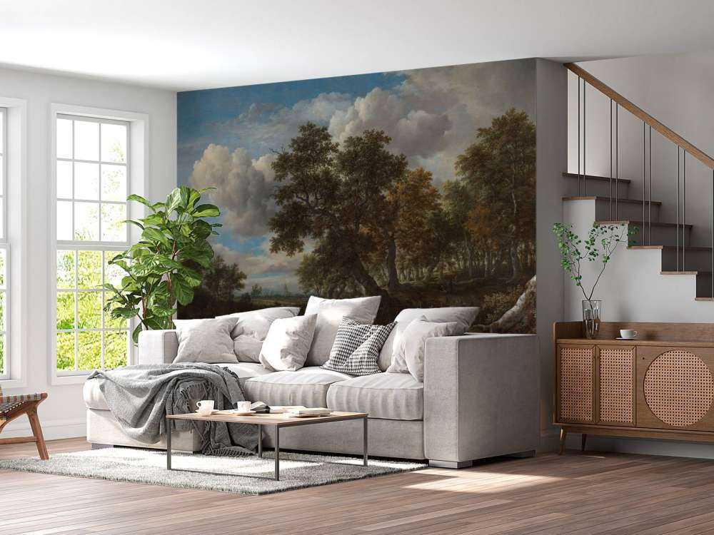 Krajobraz z wodospadem