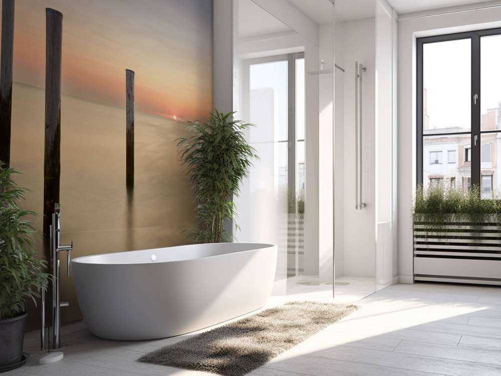 Trzy drewniane słupki