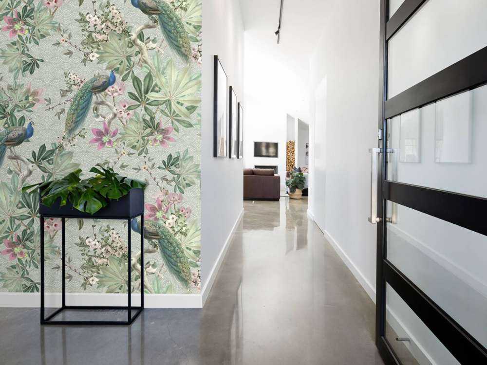 Pawie ogrodowe w stylu vintage - miętowa zieleń