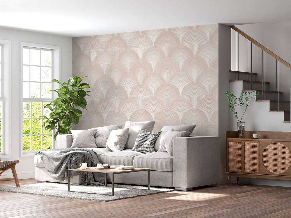 Łuki Boho ombre - brzoskwiniowy fuzz