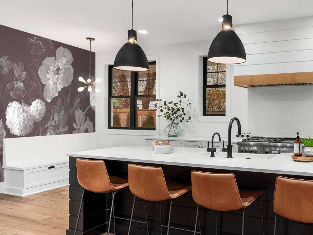 Barokowe kwiaty - martwa natura - ciemna sepia