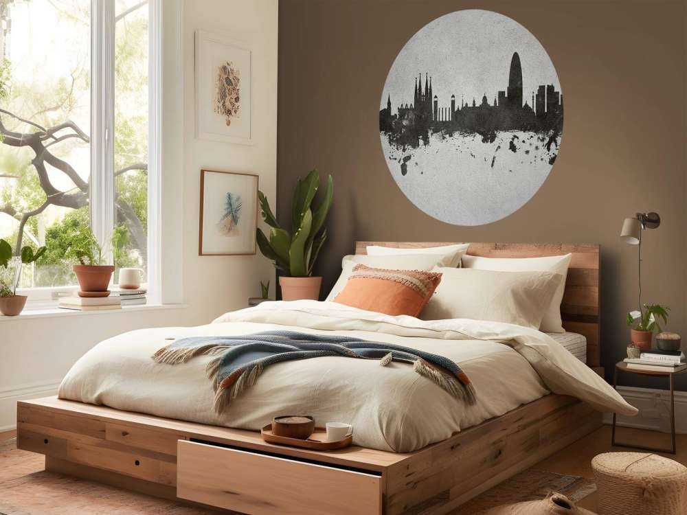 Akwarela panorama, Barcelona