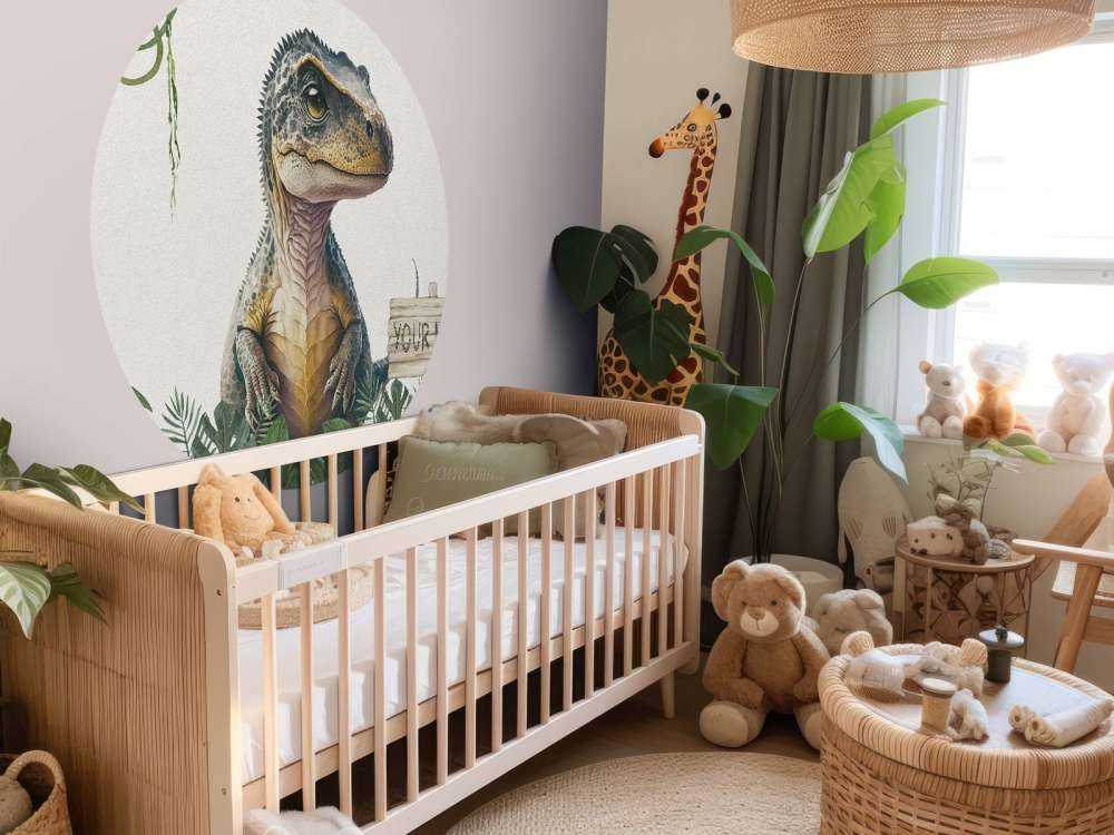 Młody t-rex w dżungli