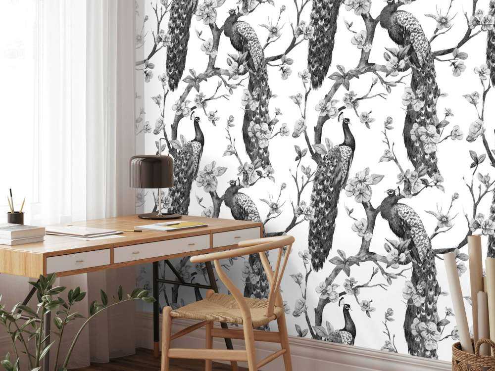 Monochromatyczna Wspaniałość Pawia