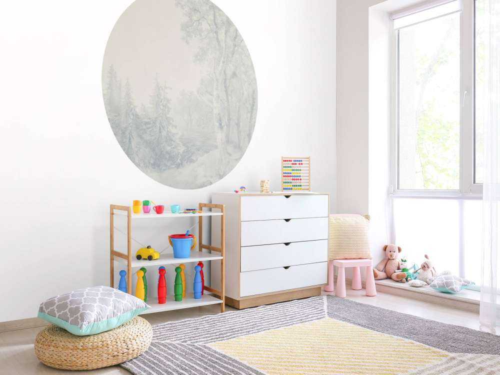 Krajobraz leśny niebieski #1