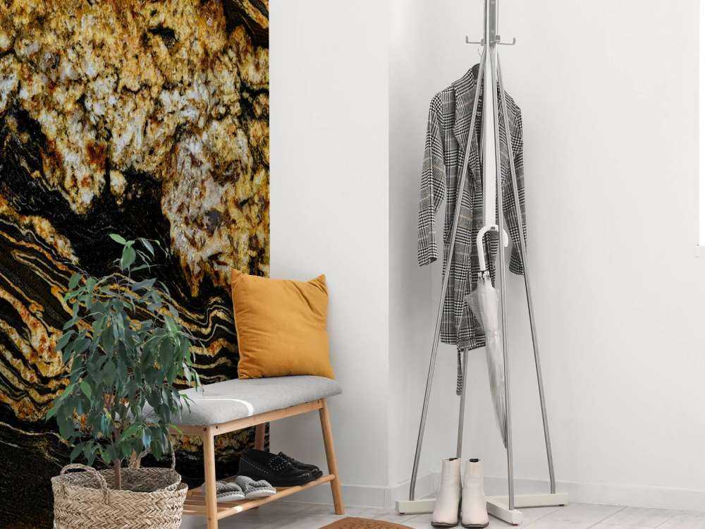 Czarny złoty marmur