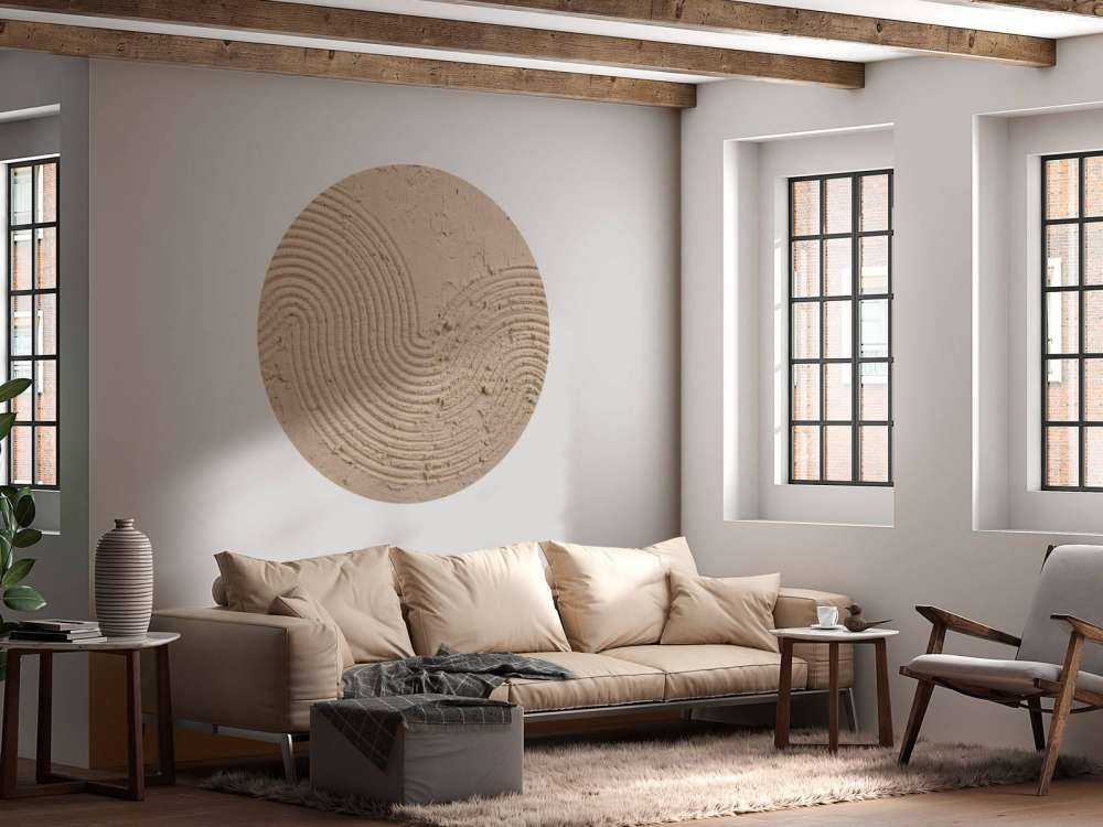 Sztuka tekstury w kolorze taupe