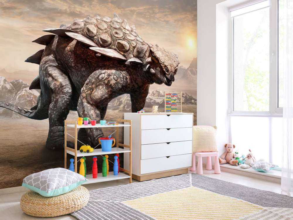 Dinozaur na opuszczonym terenie