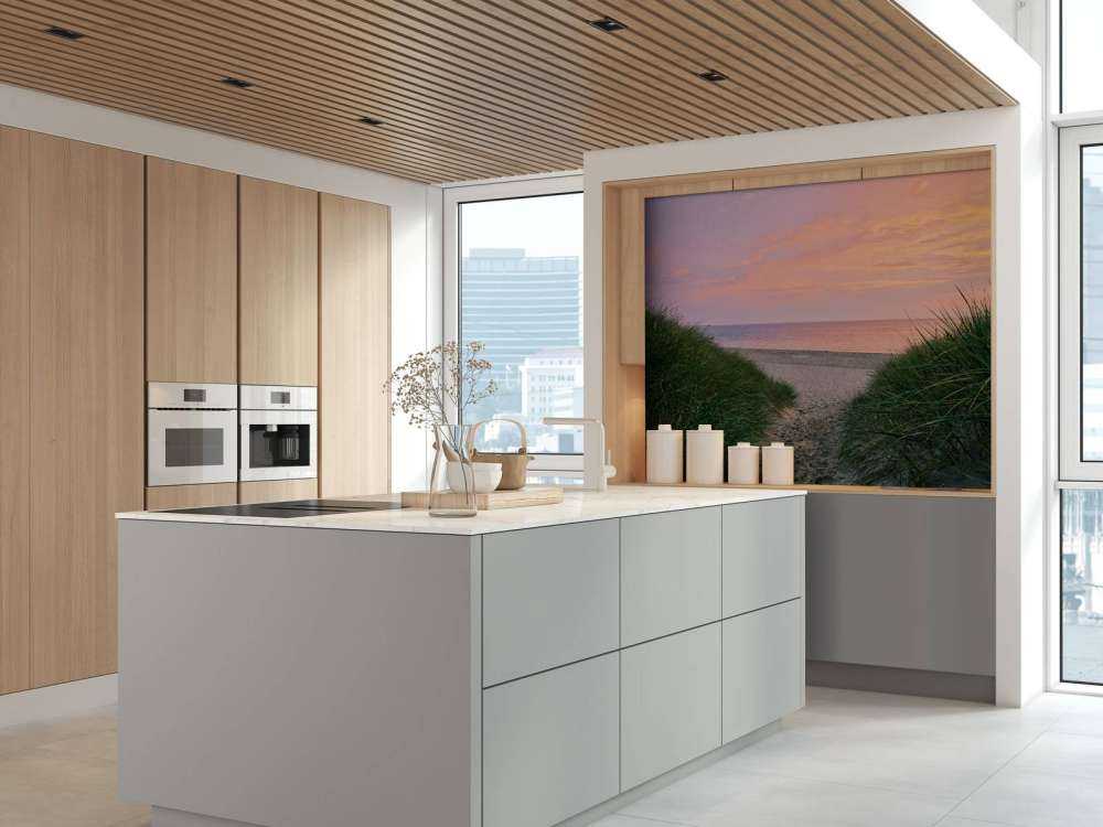 Przejście na wydmę przy wschodzie słońca