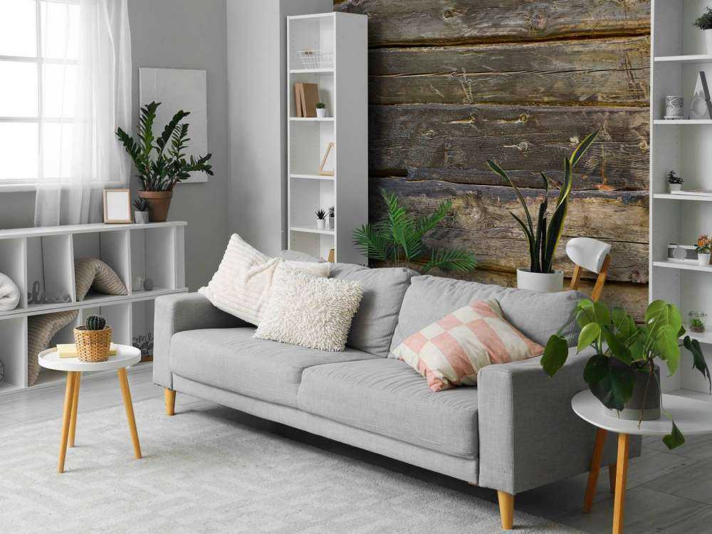 Drewno palone na niebiesko