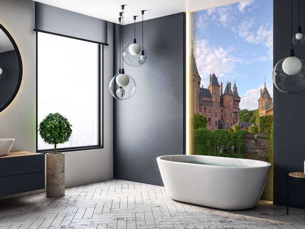 Zamek de Haar od strony wody