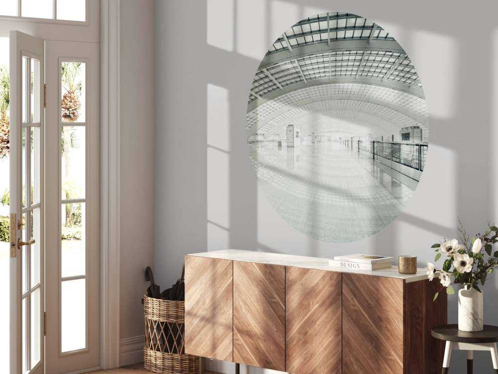 Nowoczesna hala z zaokrągleniem