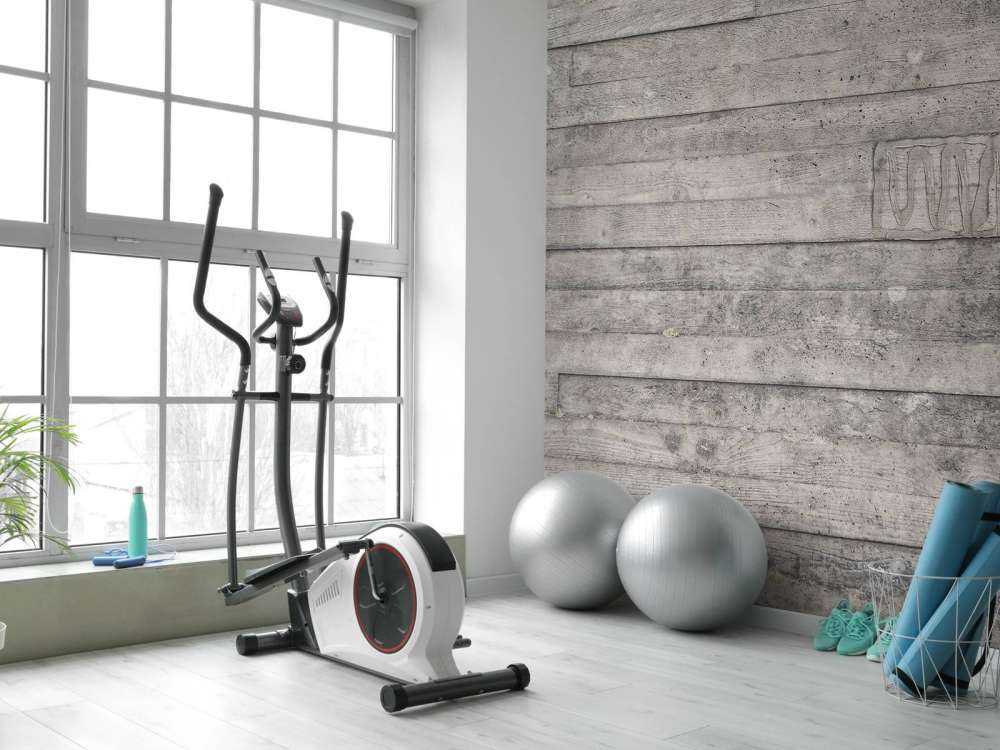 Drewniana, szara ściana