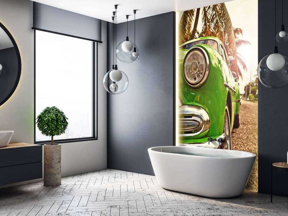 Klasyczny zielony samochód