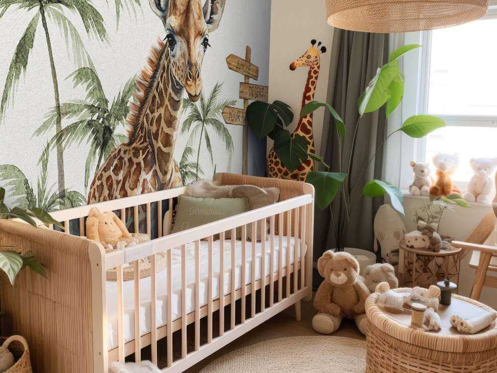 Mała żyrafa w dżungli