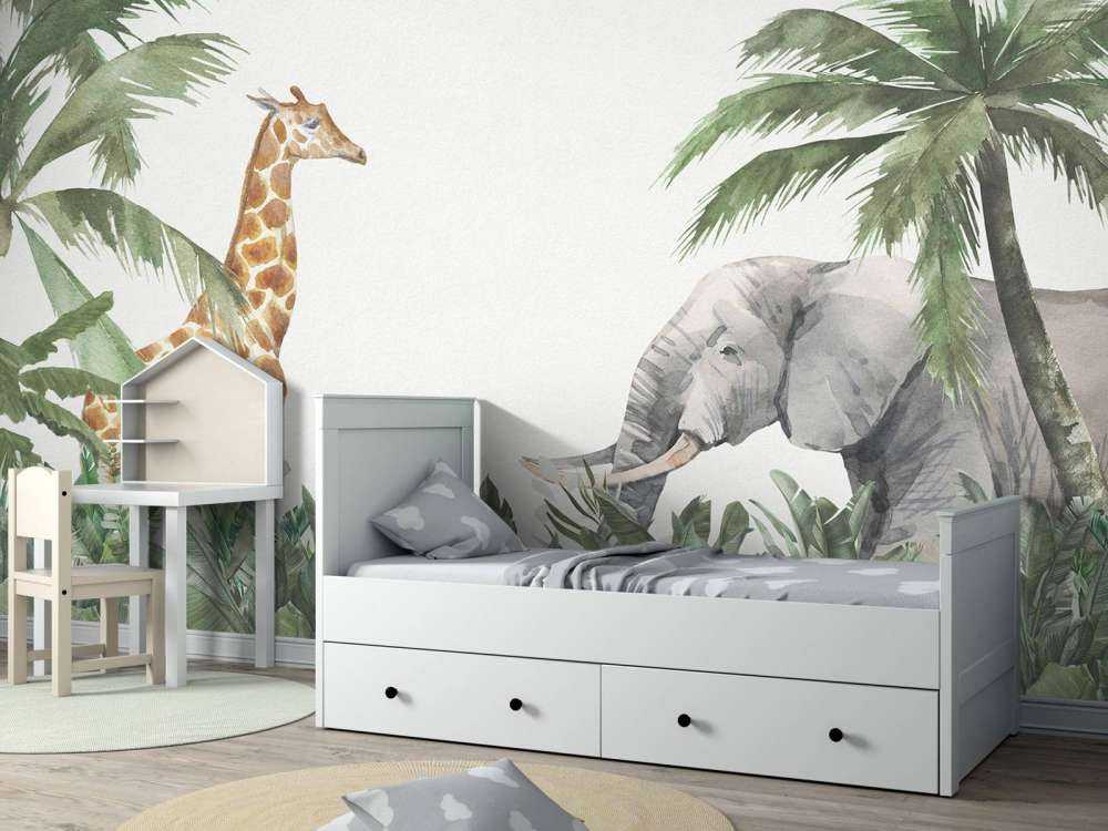 Kolorowe zwierzęta w dżungli 