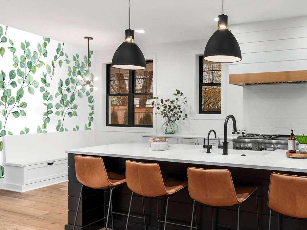 Liście i gałęzie akwarelowe