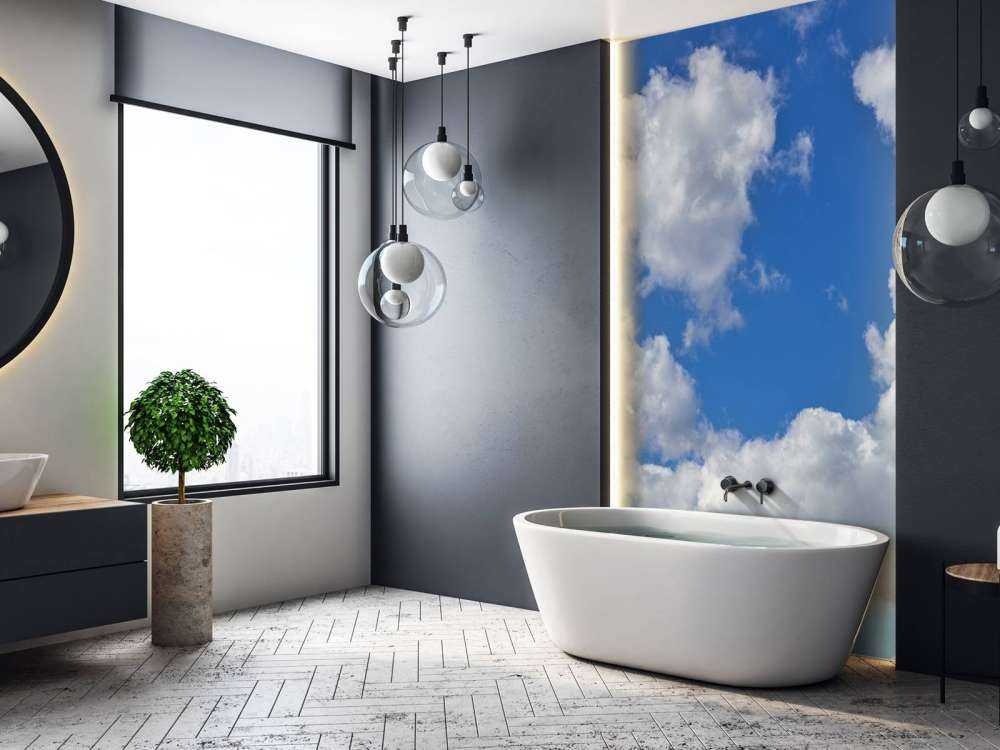 Piękne białe chmury