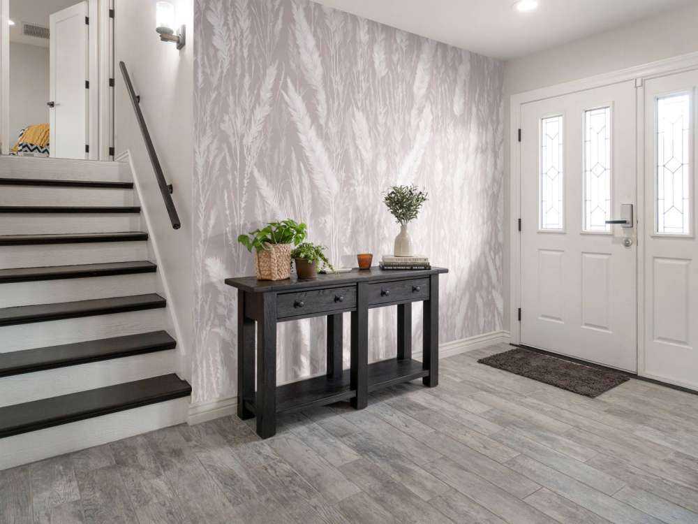 Ściana traw polowych - taupe