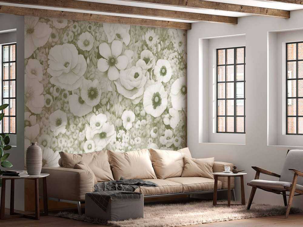 Poppy Tale Monochrome Zielony