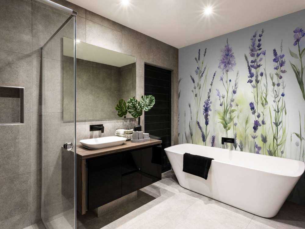 Lawendowa Polana Bezszwowy Stonowany Liliowy