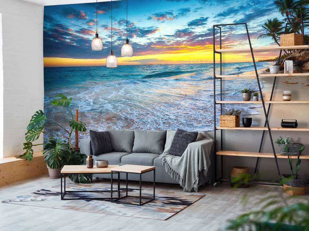 Wschód słońca na plaży