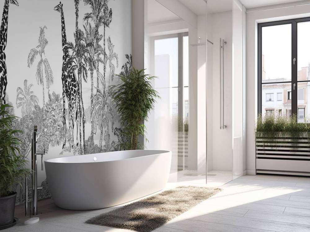 Naszkicowane zwierzęta w dżungli