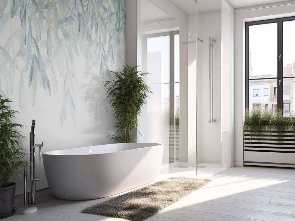 Pastelowe liście akwarelowe