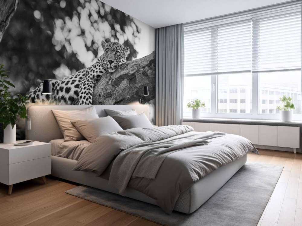 Odpoczywający lampart