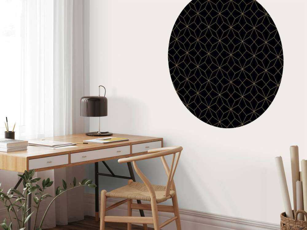 Linie abstrakcyjne, złoto