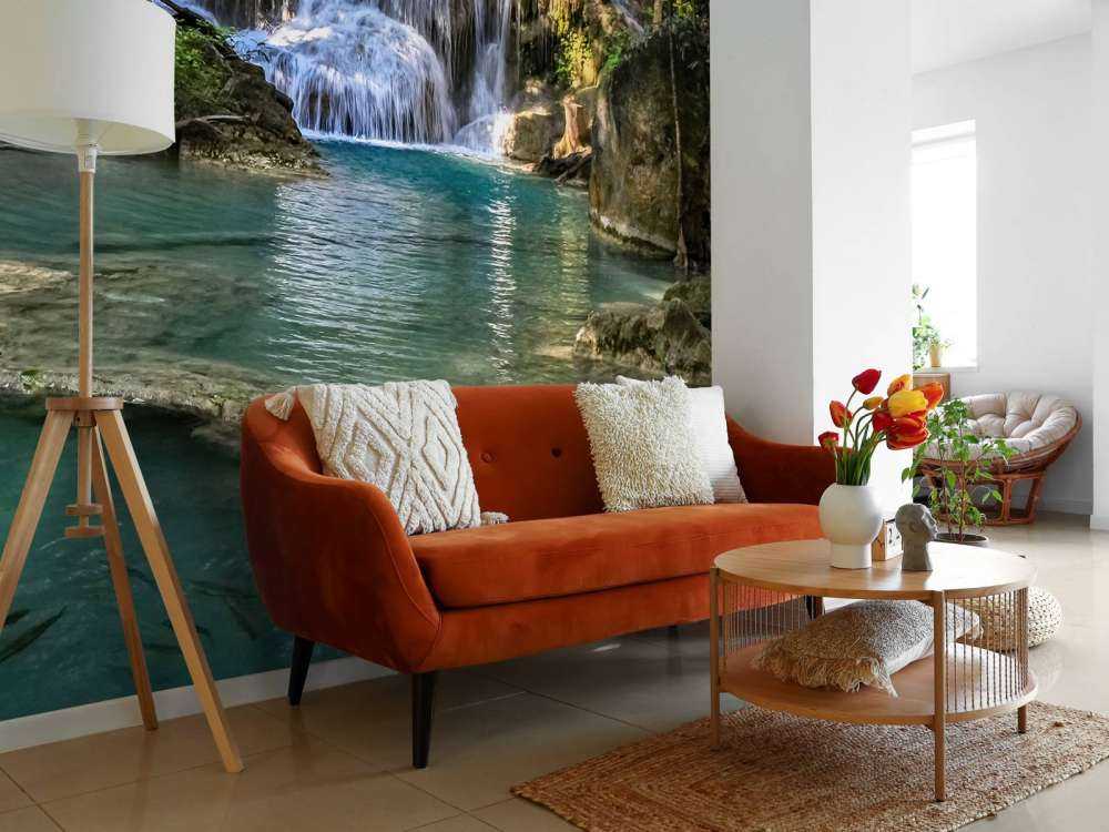 Łowienie ryb przy wodospadzie