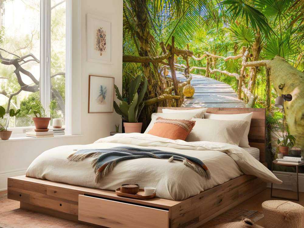 Most w tropikalnej dżungli