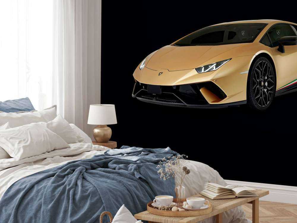 Lamborghini Huracán - Prawy przód, czarny