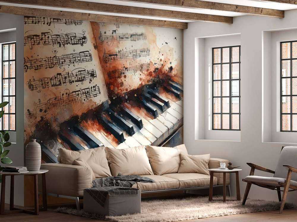 Melodyjna harmonia uchwycona w artystycznych pociągnięciach pędzla