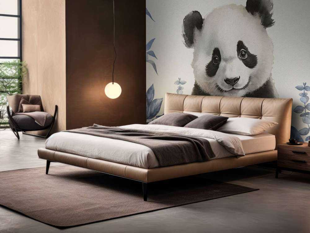 Mała panda w dżungli niebieskiej